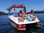 boating on cultus lake