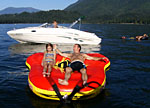 tubing and boating at cultus lake